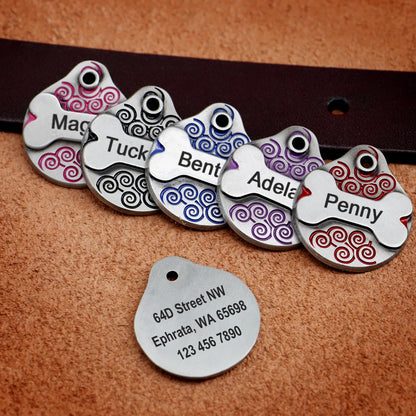 Custom Dog Tag with Free Engraving - Personalized Pet ID Metal
