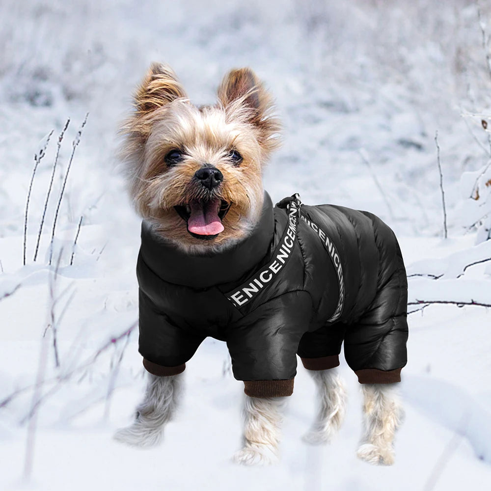 Winter Dog Jacket - Waterproof Reflective Harness Coat S-XXL
