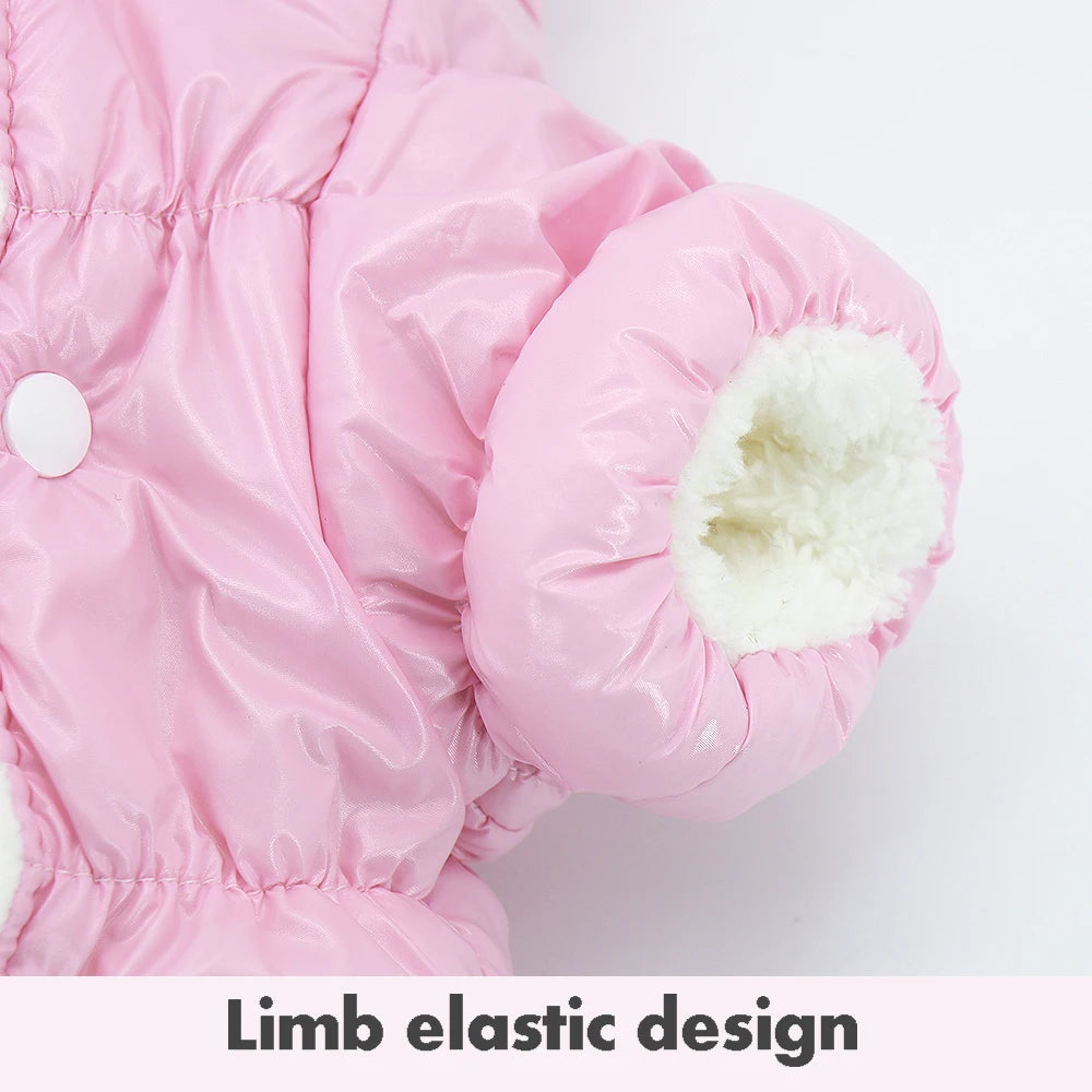 Waterproof Winter Dog Coat - Warm Jumpsuit for Small Medium Dogs