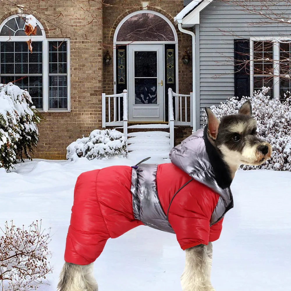 Winter Dog Jacket - Waterproof Reflective Harness Coat S-XXL