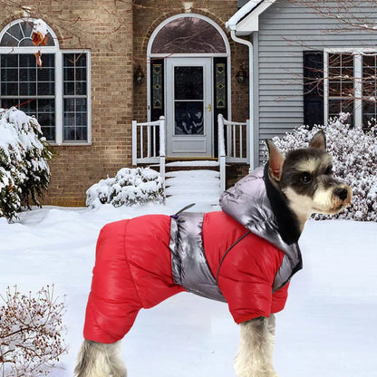 Winter Dog Jacket - Waterproof Reflective Harness Coat S-XXL