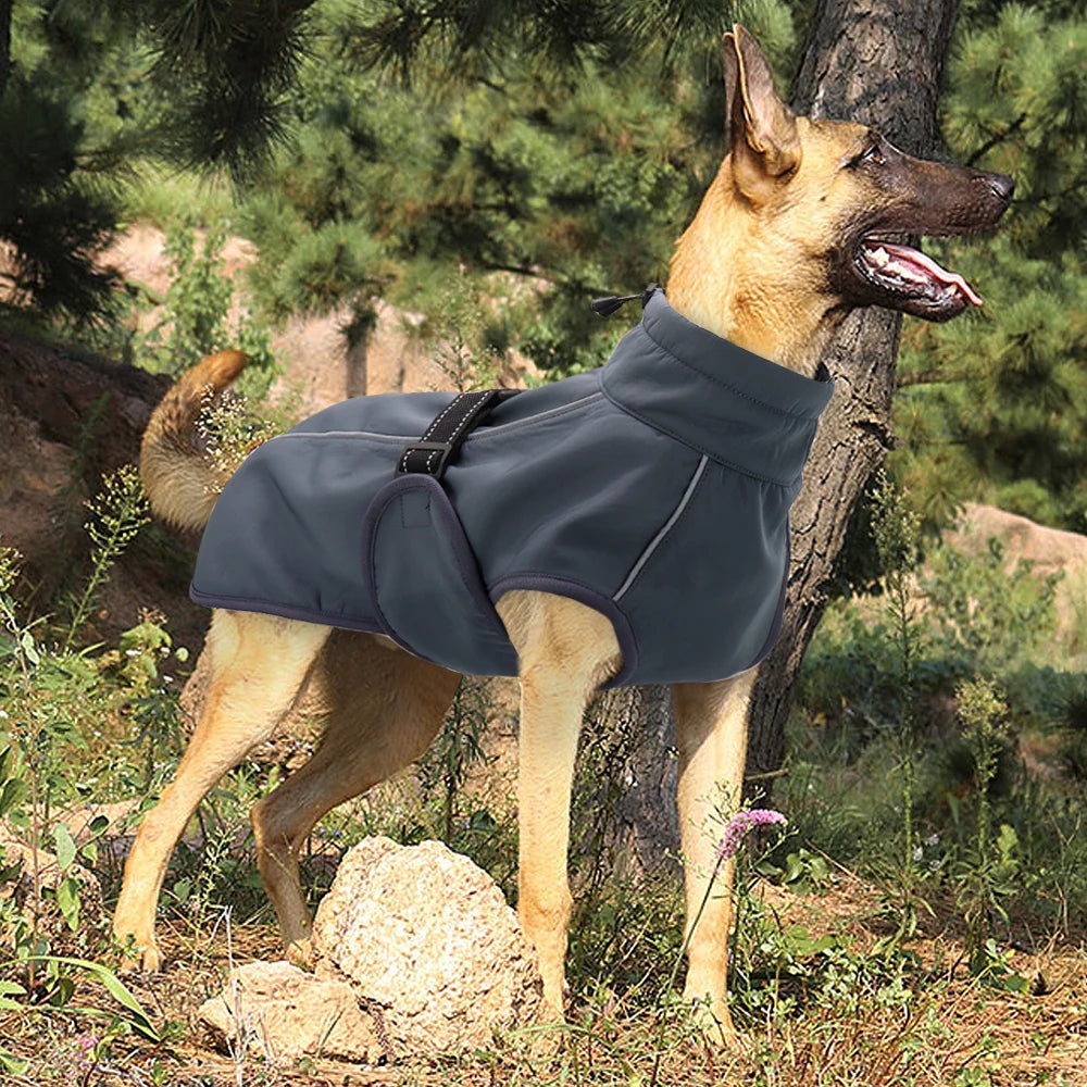 Waterproof Dog Vest - Warm Padded Winter Jacket for Large Dogs