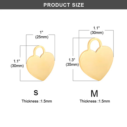 Heart Dog ID Tag Custom Engraved - Personalized Pet Safety