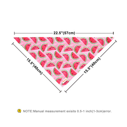 Soft Cotton Dog Bandana Scarf - Cute Print Pet Collar Accessory