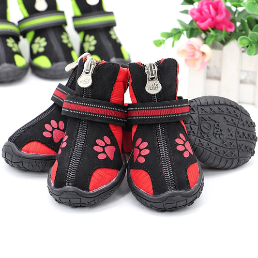 Waterproof Dog Boots - Anti-Slip Winter Paw Protection Shoes