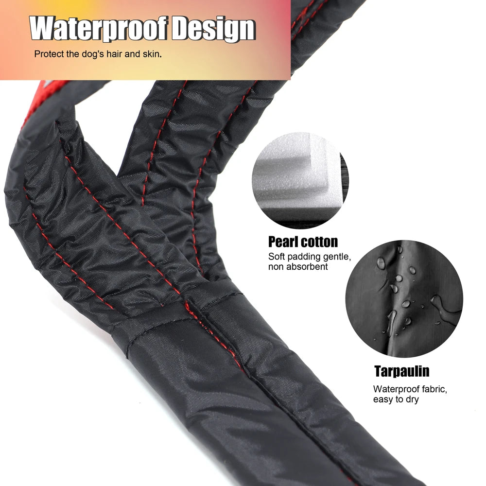 Waterproof Dog Sledding Harness - Reflective Weight Pulling Vest