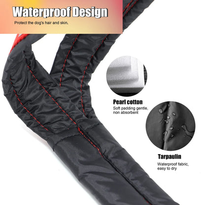 Waterproof Dog Sledding Harness - Reflective Weight Pulling Vest
