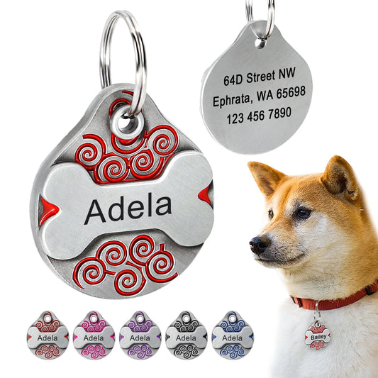 Custom Dog Tag with Free Engraving - Personalized Pet ID Metal