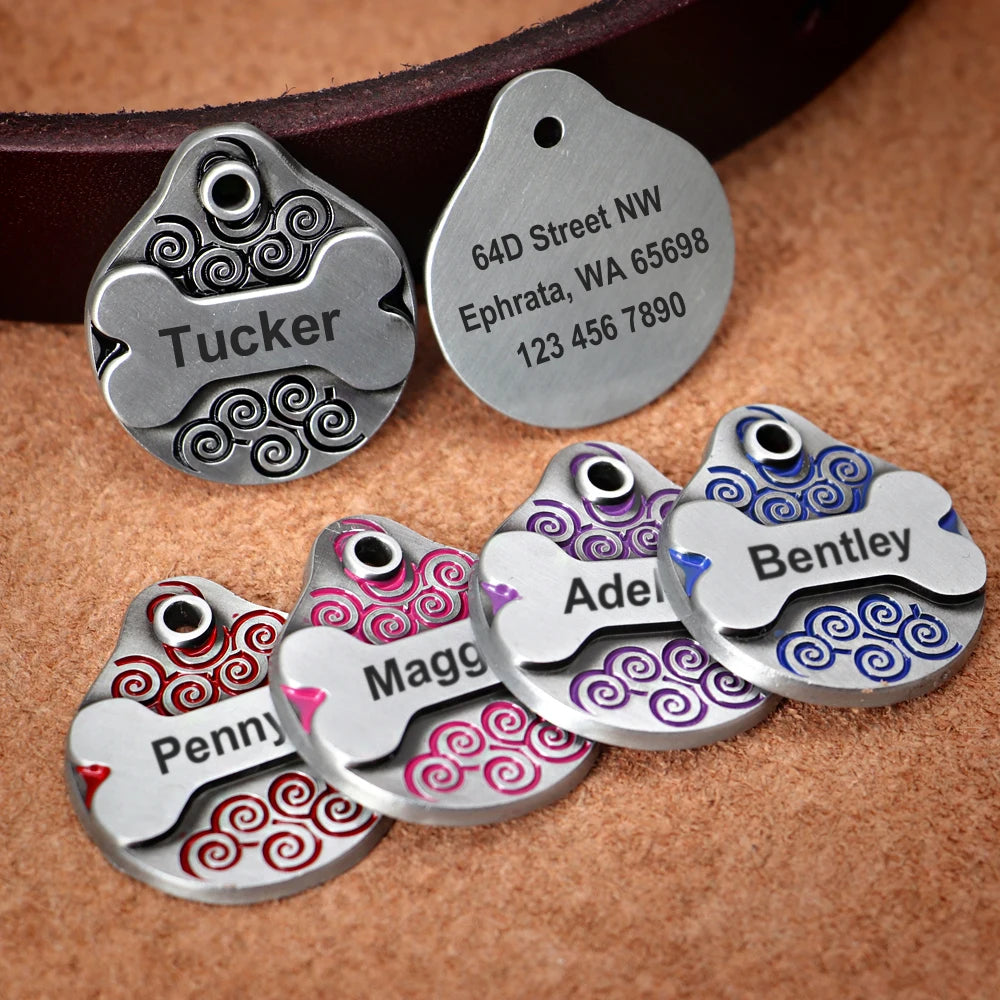 Custom Dog Tag with Free Engraving - Personalized Pet ID Metal