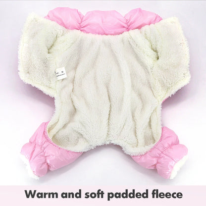 Waterproof Winter Dog Coat - Warm Jumpsuit for Small Medium Dogs