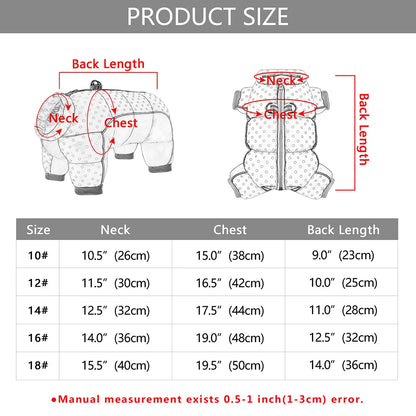 Reflective Dog Winter Jacket - Warm Snow Coat for Small Dogs