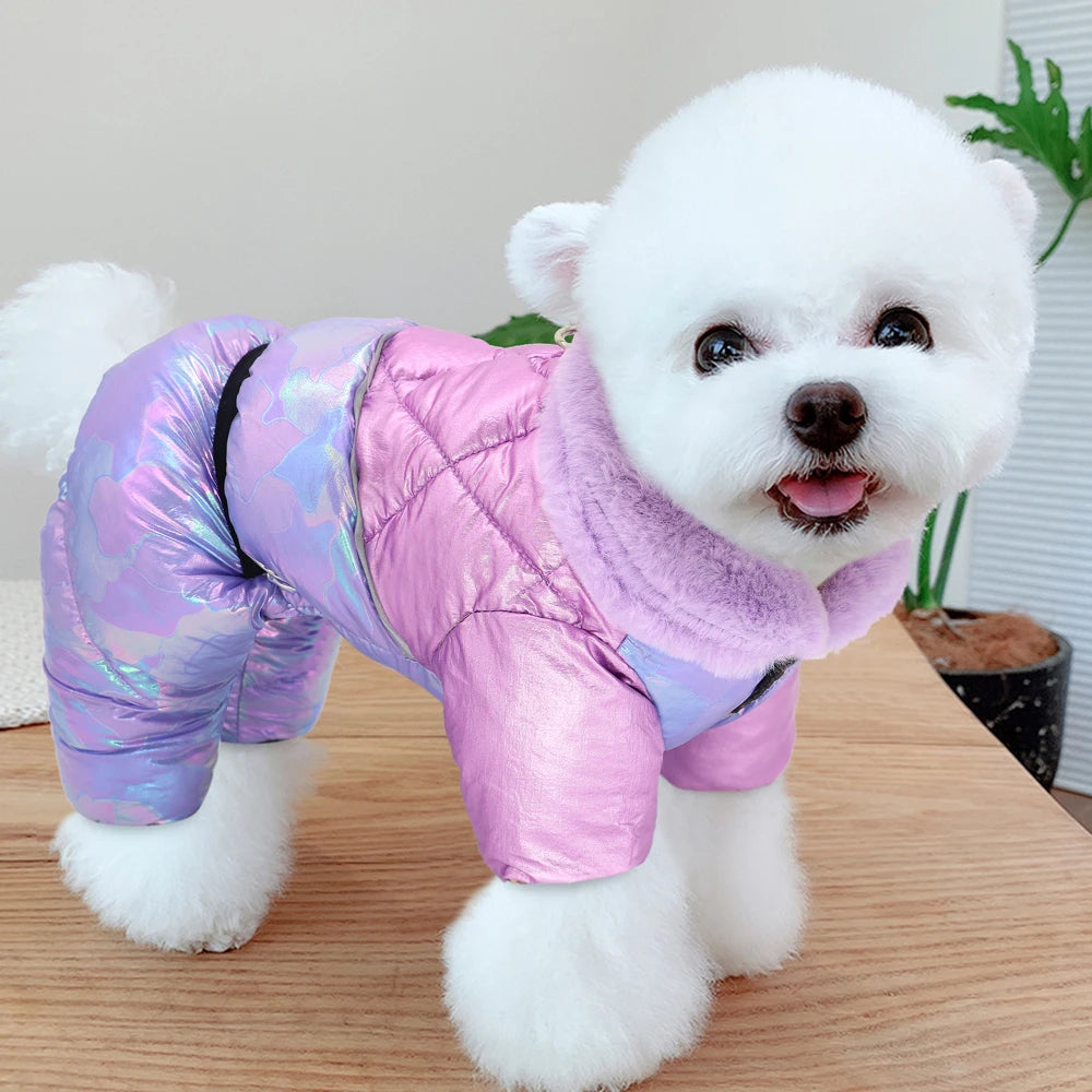 Winter Dog Jacket - Waterproof Reflective Harness Coat S-XXL