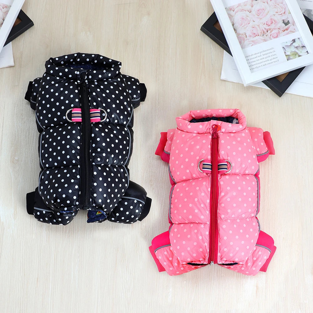 Reflective Dog Winter Jacket - Warm Snow Coat for Small Dogs
