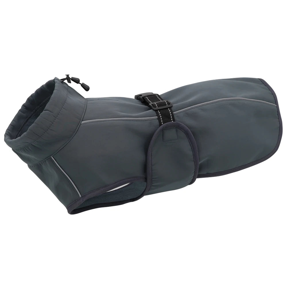 Waterproof Dog Vest - Warm Padded Winter Jacket for Large Dogs Gray