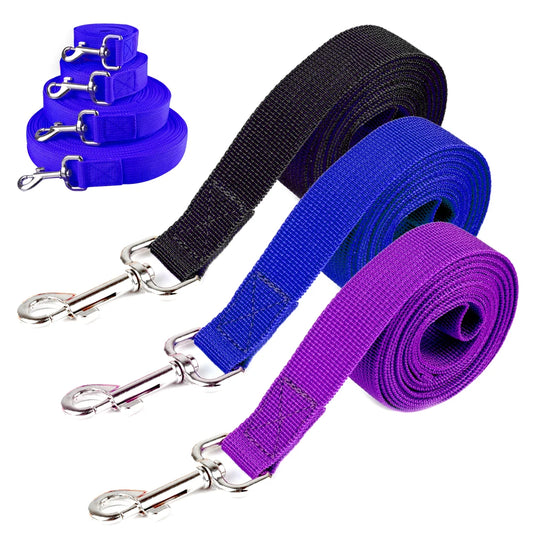 Long Dog Training Leash - Nylon Recall Rope for Large Dogs 5-20m