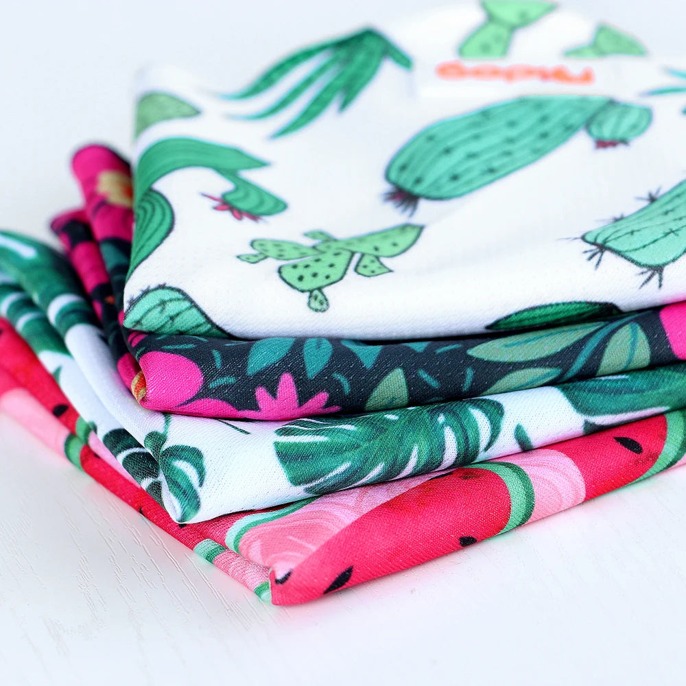 Soft Cotton Dog Bandana Scarf - Cute Print Pet Collar Accessory