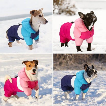 Winter Dog Jacket - Waterproof Reflective Harness Coat S-XXL