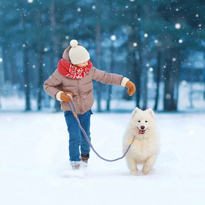 150cm Round Cotton Dog Leash - Soft Braided Training Lead