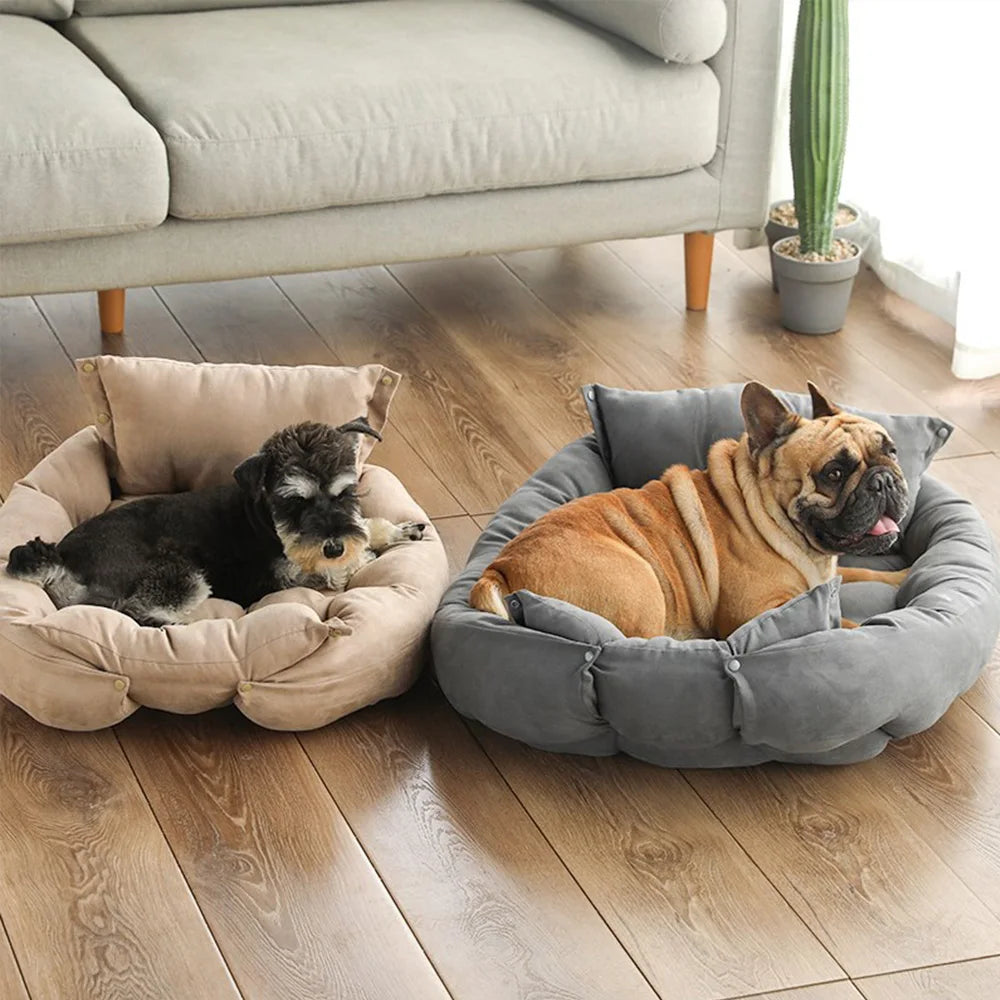3-in-1 Multifunctional Dog Bed - Warm Winter Pet Sofa & Cushion