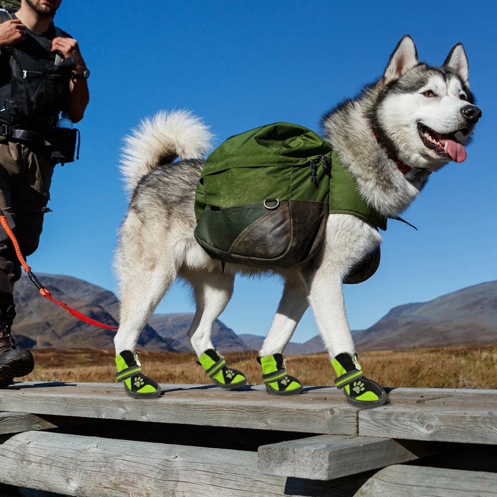 Waterproof Dog Boots - Anti-Slip Winter Paw Protection Shoes