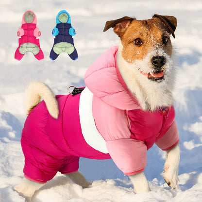 Winter Dog Jacket - Waterproof Reflective Harness Coat S-XXL