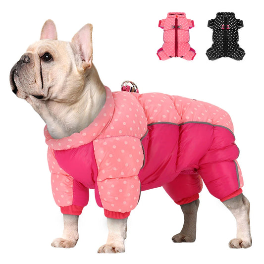 Reflective Dog Winter Jacket - Warm Snow Coat for Small Dogs