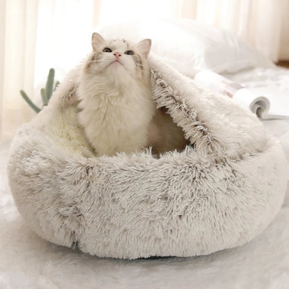 Super Soft Cat Bed House - Warm Winter Pet Sleeping Nest for Cats and Small Dogs