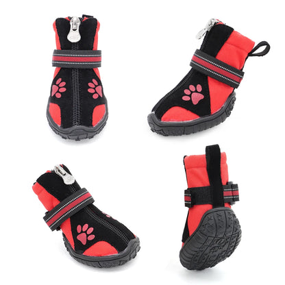 Waterproof Dog Boots - Anti-Slip Winter Paw Protection Shoes