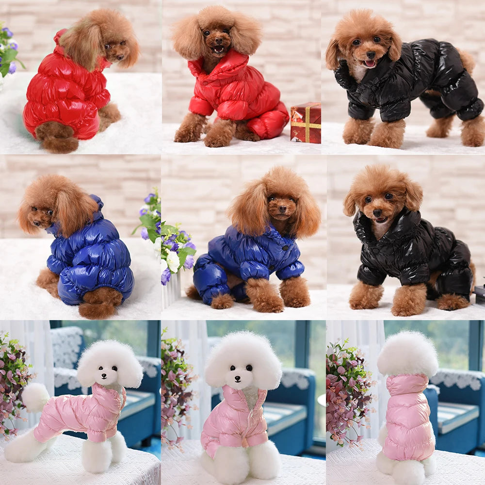 Waterproof Winter Dog Coat - Warm Jumpsuit for Small Medium Dogs