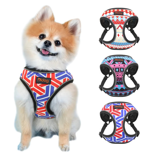 Reflective Dog Harness - Mesh Vest for Small Medium Dogs