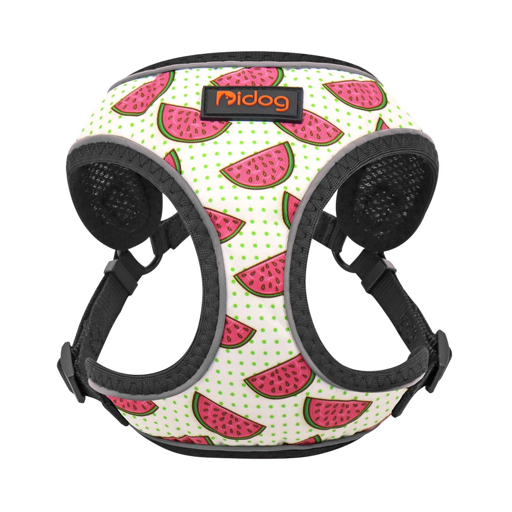 Reflective Dog Harness - Mesh Vest for Small Medium Dogs 102-White
