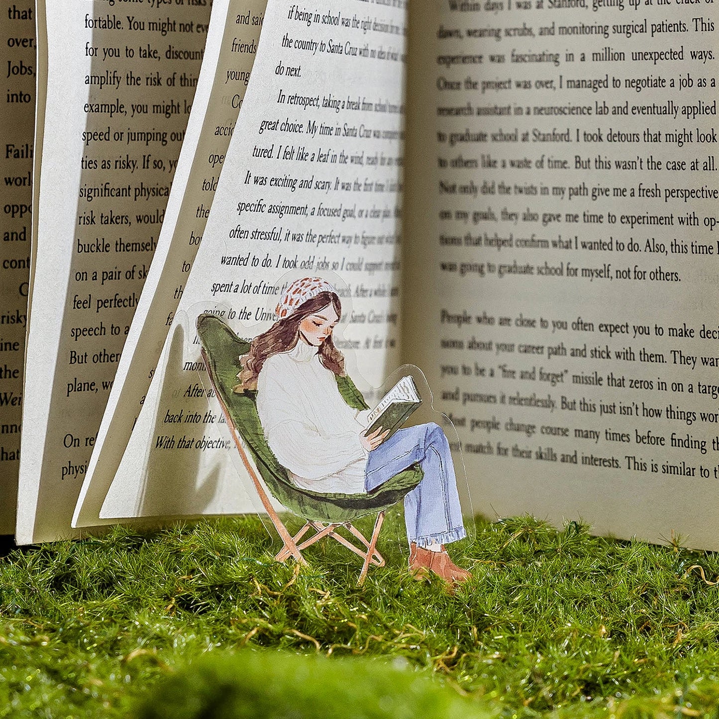 Reading Girl Stickers 30pcs - Aesthetic Book Lover Sticker Pack