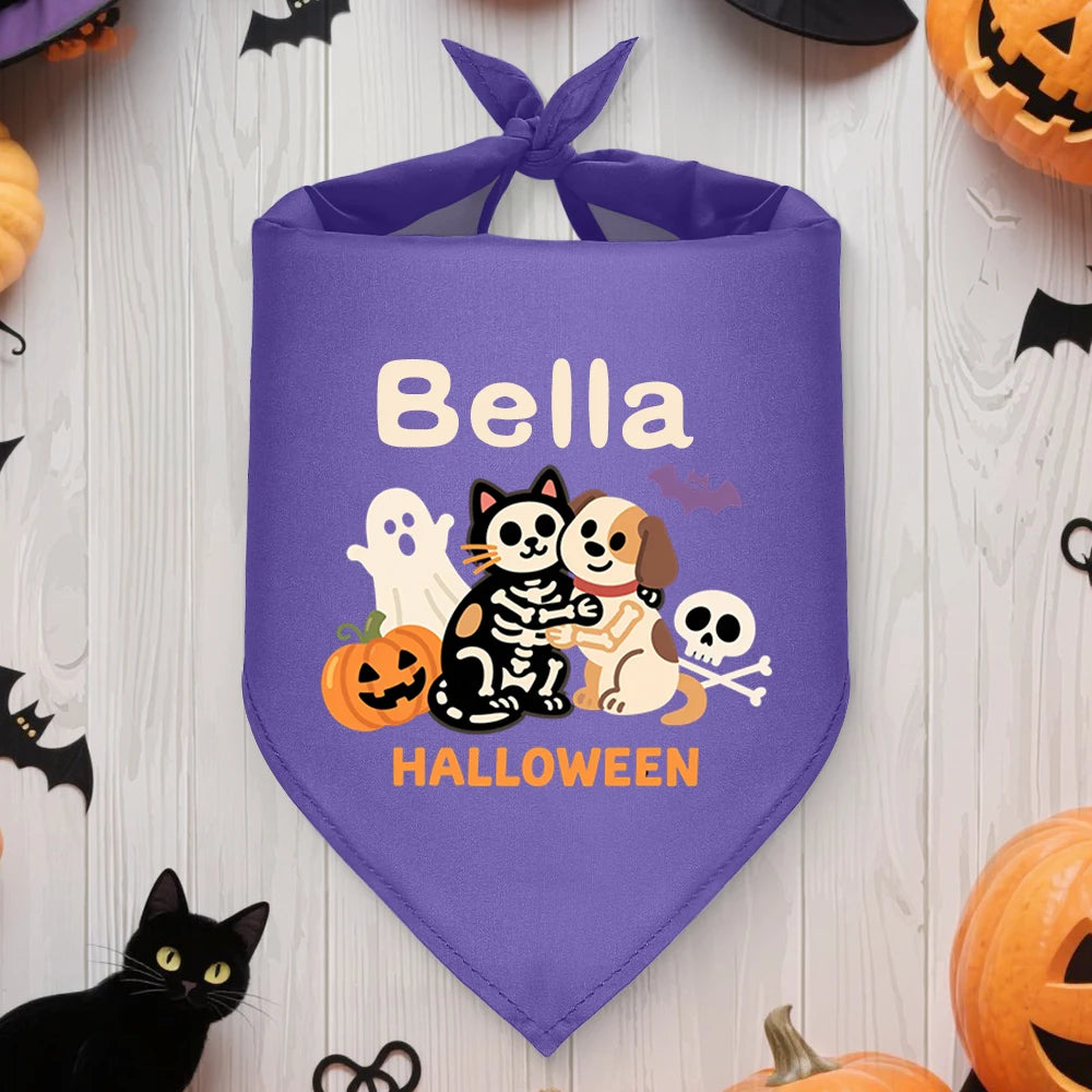 Reflective Dog Collar & Leash Set with Custom Engraved ID Tag PU-MG Free size