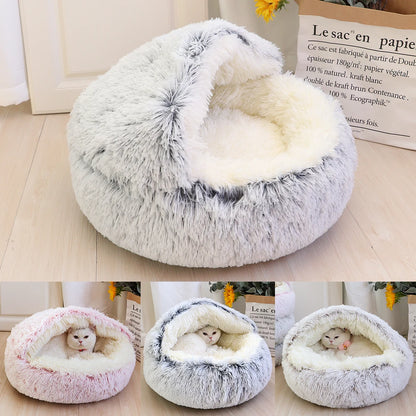 Super Soft Cat Bed House - Warm Winter Pet Sleeping Nest for Cats and Small Dogs