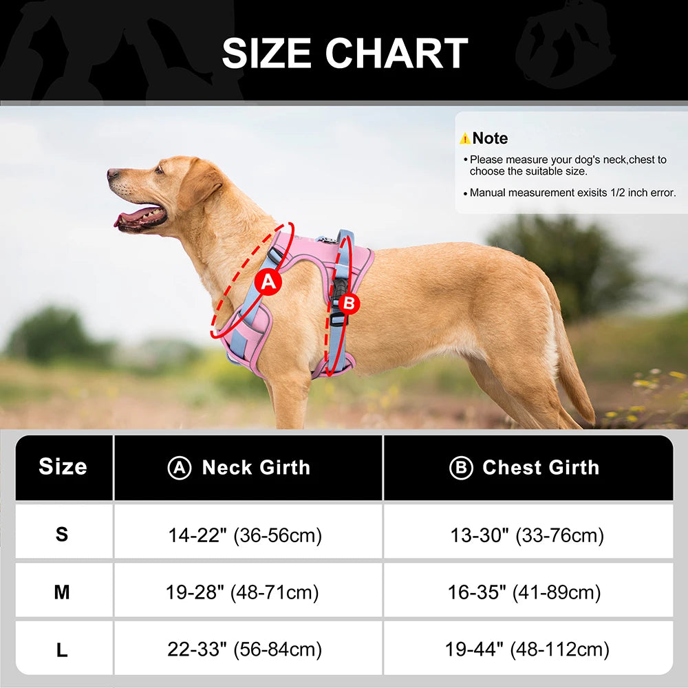 Reflective Dog Harness - Breathable Mesh Vest for Training & Walking