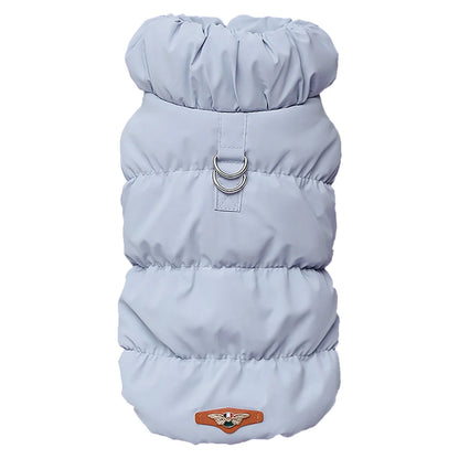 Winter Dog Coat Warm Soft Pet Jacket Small Medium Dogs Cats Blue
