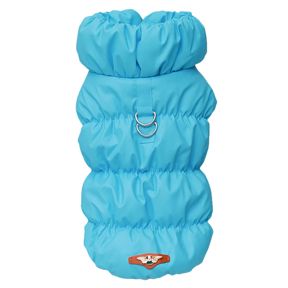 Winter Dog Coat Warm Soft Pet Jacket Small Medium Dogs Cats DL-Blue