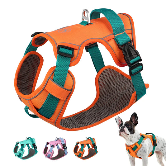 Reflective Dog Harness - Breathable Mesh Vest for Training & Walking