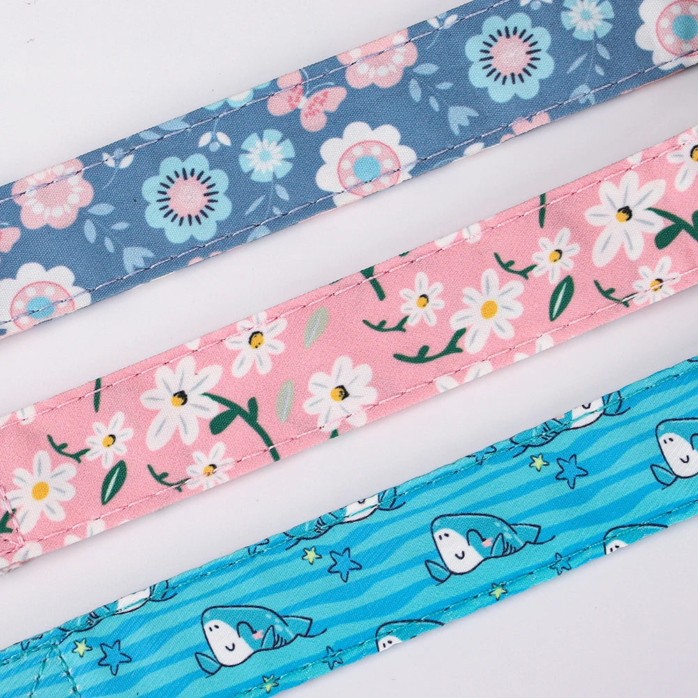 Adjustable Nylon Dog Collar - Cute Spring Summer Pet Necklace