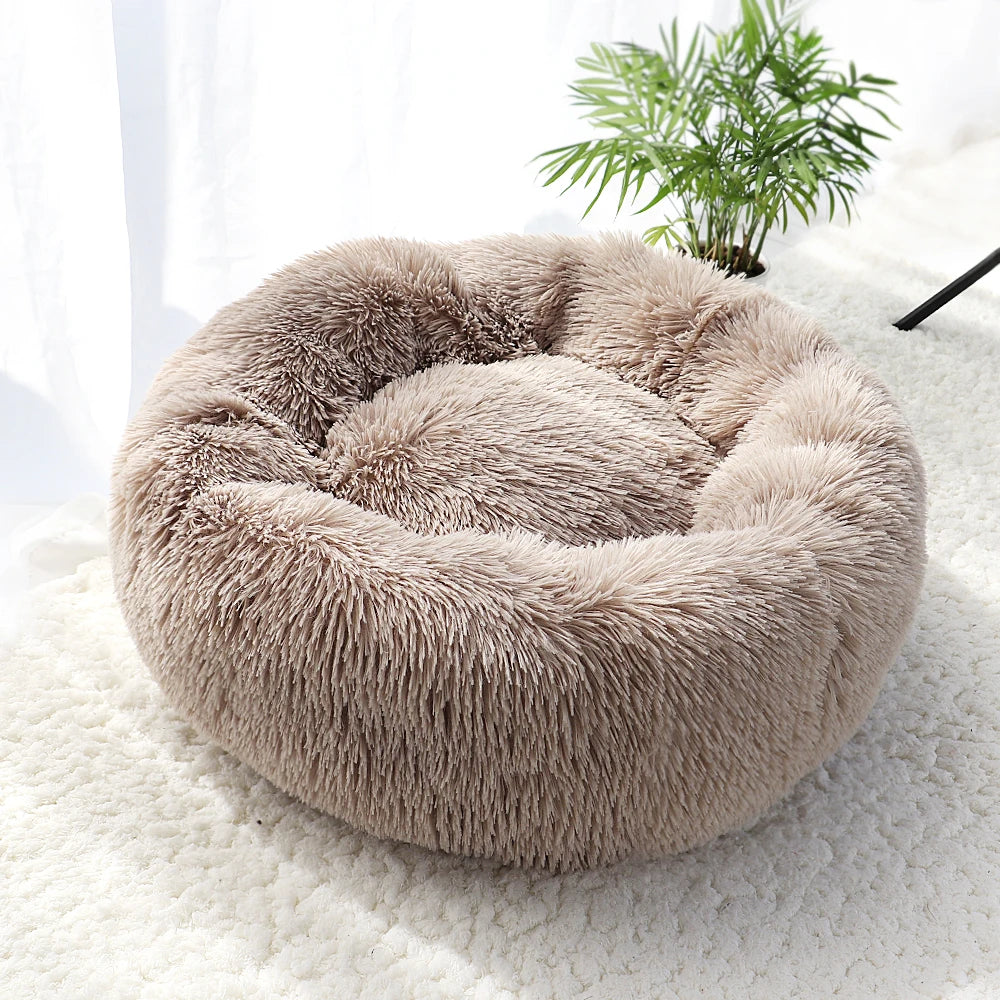 Super Soft Cat Bed House - Warm Winter Pet Sleeping Nest for Cats and Small Dogs brown