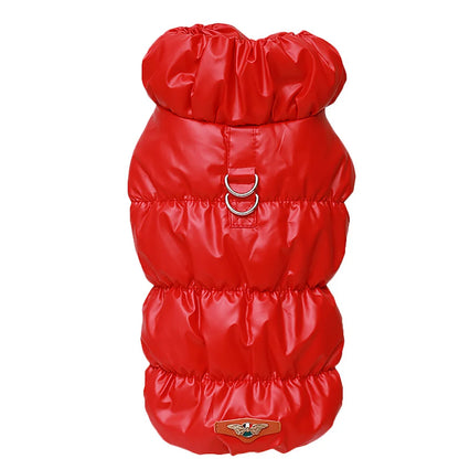 Winter Dog Coat Warm Soft Pet Jacket Small Medium Dogs Cats Red