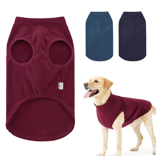 Soft Winter Dog Jacket - Stretchy Pullover Vest for Small to Large Dogs