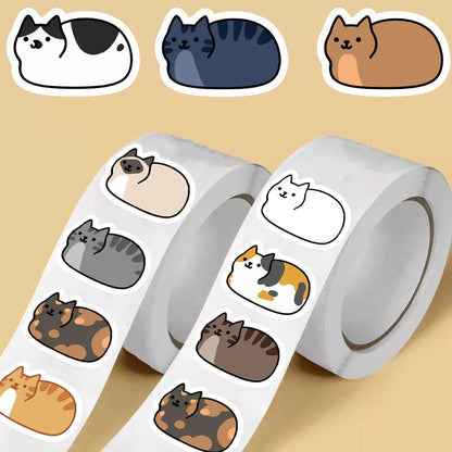 Kawaii Cat Stickers Pack - 500 Waterproof Vinyl Decals for Laptop 5x Set CHINA