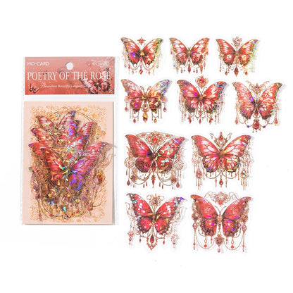 Butterfly Stickers Pack 20pcs - Scrapbook Journaling Supply 1