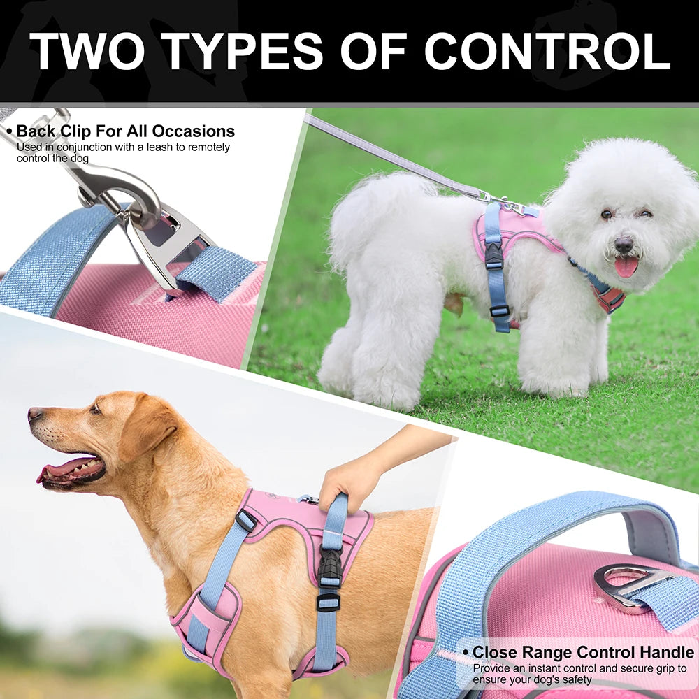 Reflective Dog Harness - Breathable Mesh Vest for Training & Walking