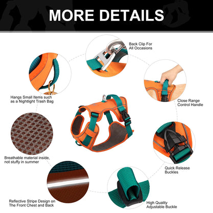 Reflective Dog Harness - Breathable Mesh Vest for Training & Walking