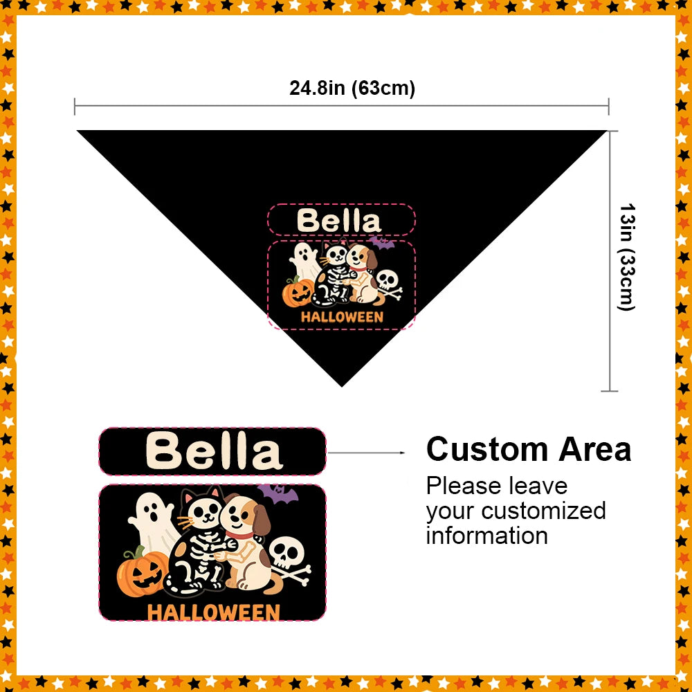 Reflective Dog Collar & Leash Set with Custom Engraved ID Tag