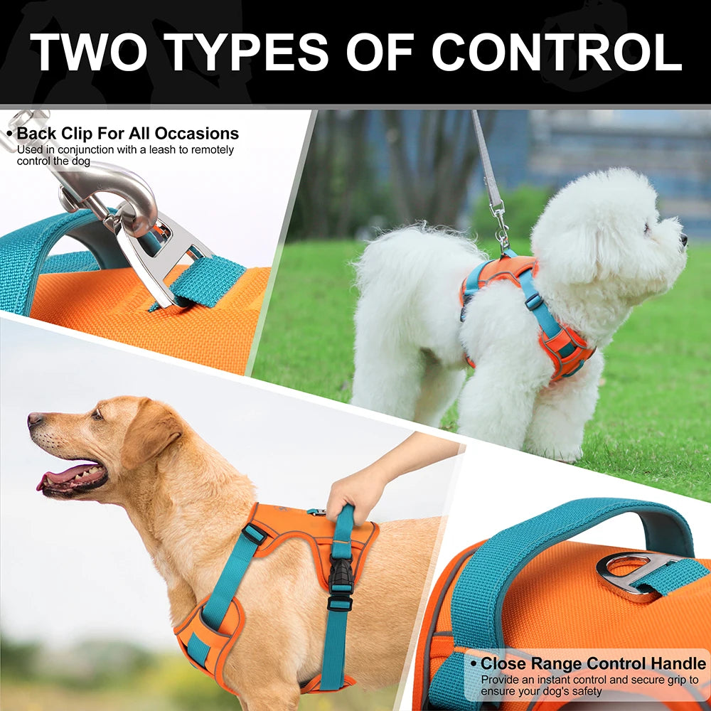 Reflective Dog Harness - Breathable Mesh Vest for Training & Walking