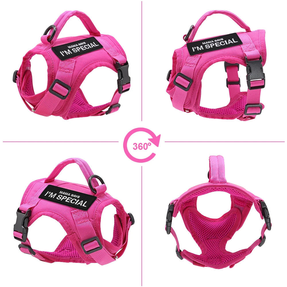 Tactical Cat Harness Vest with Handle - Military Style Nylon