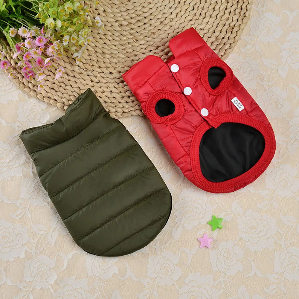 Winter Dog Jacket - Warm Down Coat for Small Medium Dogs